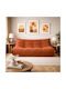 Togo Dreisitzer Sofa Orange 175x102x70cm