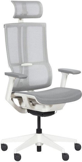 Carmen Office Chair with Adjustable Arms Grey