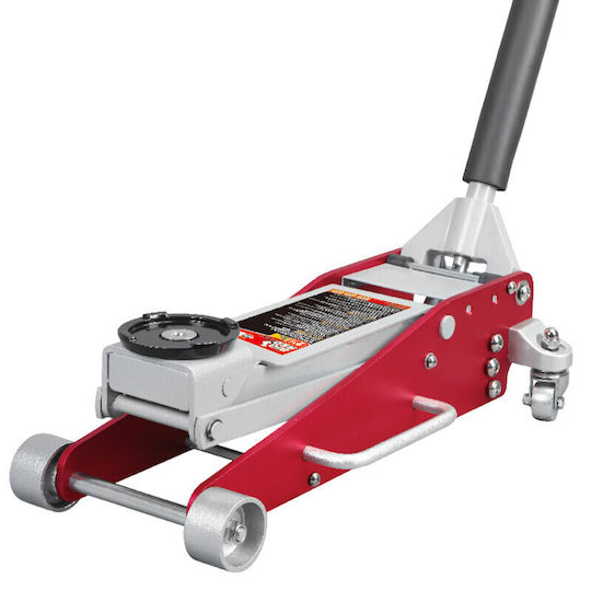 Torin Hydraulic Trolley Jack with Lifting Height up to 46.5cm and Load Capacity up to 2.5 Tons
