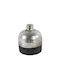 Ceramic Black Silver Bottle Vase 15x17