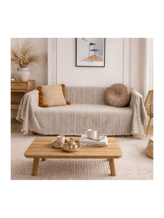 My Home Luxury Seada Sofa Throw Jacquard 180x24...