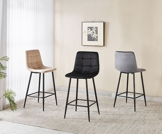 Bar Stool Nora Beige 45x41x65cm Bar Stool Nora Beige 45x41x65cm