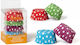 Multicolored Polka Dot Candy Wrappers Ø50x32mm X75