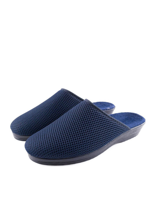 Terry Damen Hausschuhe Blau