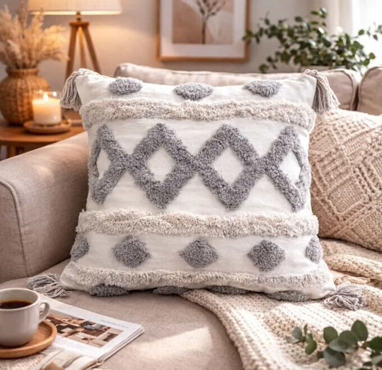 ForHome Калъф За Възглавница Сив 45x45см
