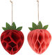 Atmosphera Strawberry Easter Ornament Paper 14x20cm