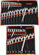 Vevor Set of 44 Combination Wrenches Sae & Metric 12-Point 15° End Hanging Case Zxbstzlmgds4f7eel001v0