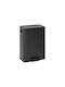 Atmosphera Plastic Black Waste Bin 36.5x67cm