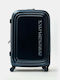 Mandarina Duck Logoduck Large Travel Suitcase Blue/Metallic with 4 Wheels Height 75cm