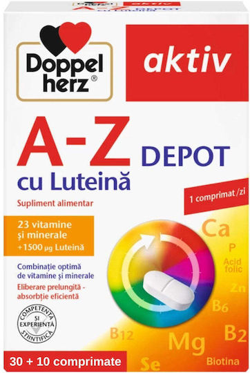Doppelherz A-z Depot Cu Luteină Supliment Alimentar Special 30 Comprimate
