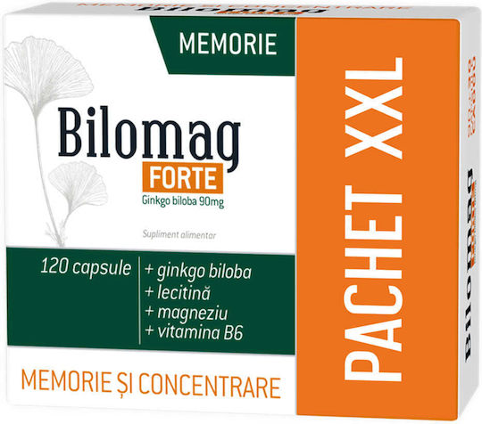 Zdrovit Bilomag Forte Memory 90mg 90mg Supliment pentru Memorie și Concentrare 120 Capsule