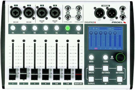 Proel DIGIPAD8 Digital Mischpult 8 Kanäle & Bluetooth