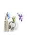 Umbra Polyresin Blue Wall Hanger 7.6x16.5x7.6cm 3 Pieces