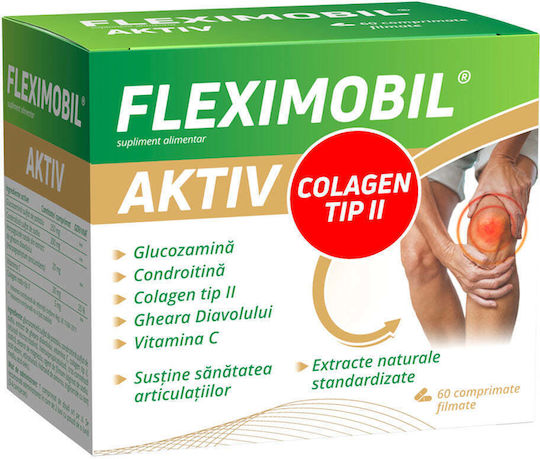 Fleximobil Active Supliment pentru Sănătatea Articulațiilor și Oaselor 60 Capsule