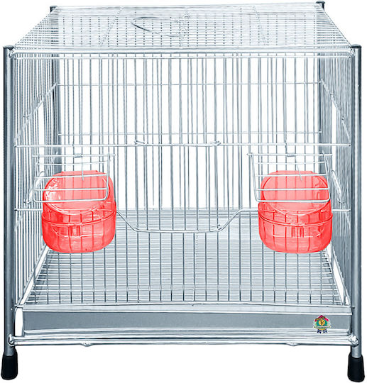 Klouvotechniki Bird Breeding Cage 40x27x36cm Silver