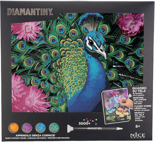 Diamantiny Level Up Decorative Colorful Pebbles Peacock Board 96578