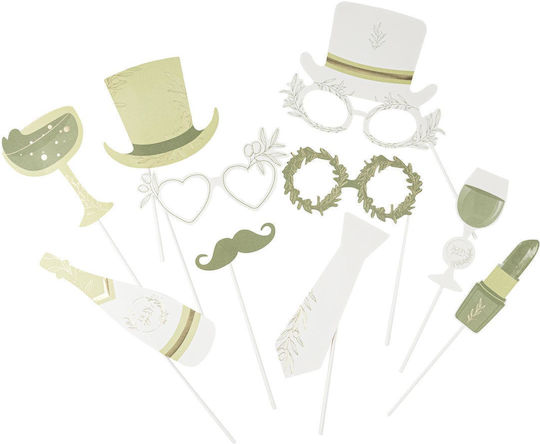 Beauty Home Olive Photo Booth Props for Marriage Party Theme Set of 10 Pieces 95982-0a3fc86d