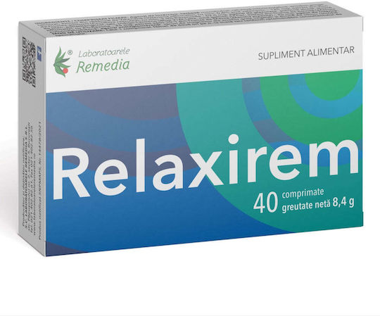 Remedia Relaxirem Supliment Pentru Somn 40 Comprimate