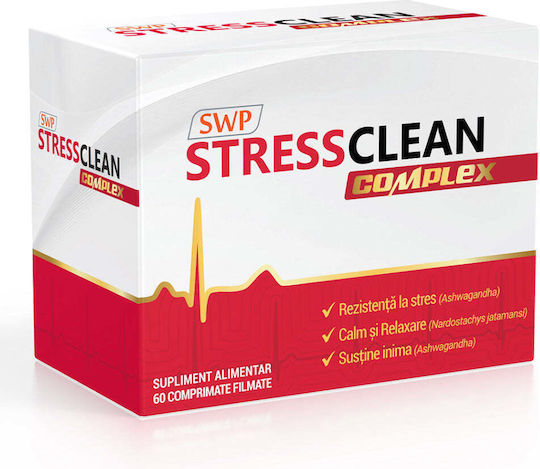 Sun Wave Pharma Stresclin Complex Supliment Pentru Memorie și Concentrare 60 Capsule