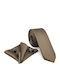 Life Style Butiken Set of Men's Printed Ties in Beige Colour