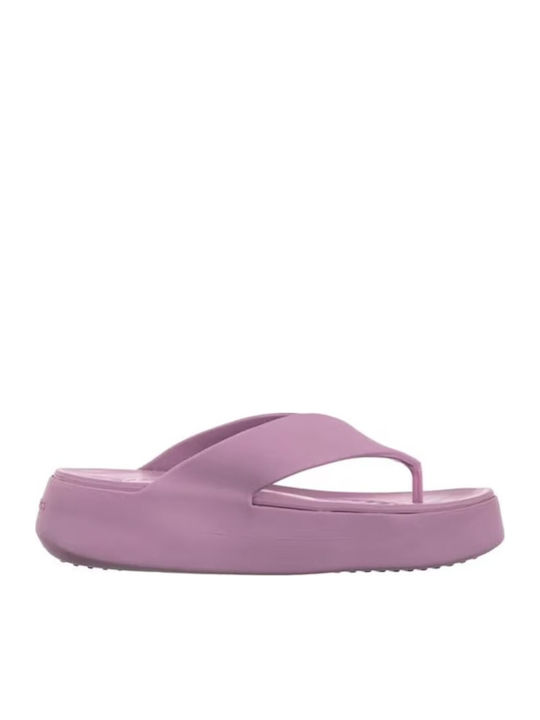 Crocs Flip Flops with Platform in Pink Colour