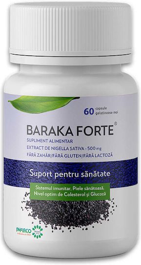 Pharco Baraka Forte Supliment pentru Întărirea Sistemului Imunitar 4 Capsule 60 Capsule Moi