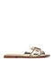 Leather Women's Sandals Gold