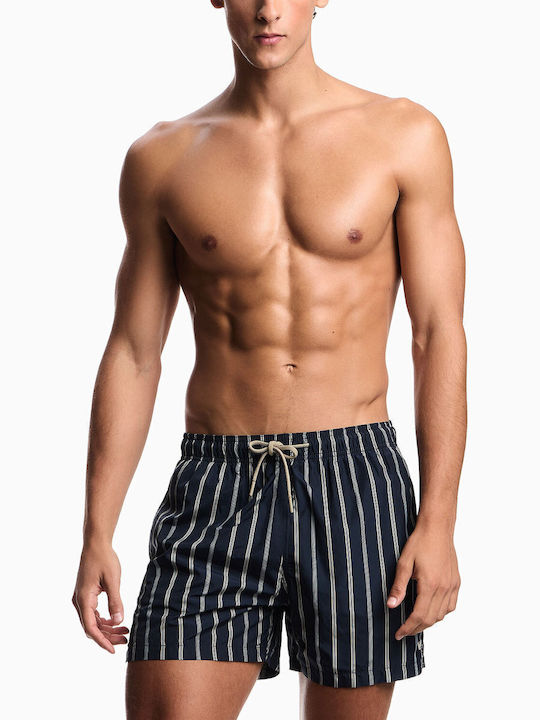 Emporio Armani Ανδρικό Μαγιό Σορτς Strip Blue-nut-black