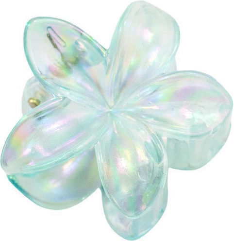 Mini Haarspangen Blau Glänzendes Blumenform 525749-4-blau