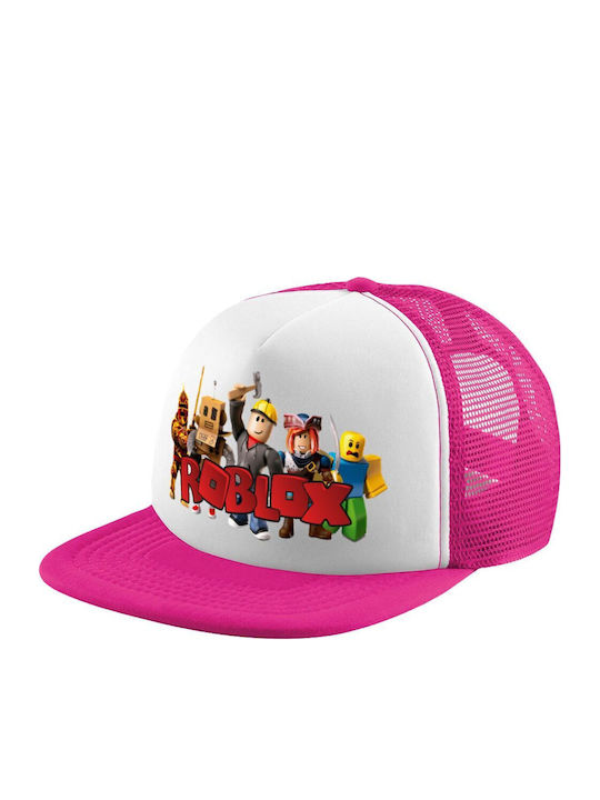 Koupakoupa Kids' Hat Jockey Fabric Roblox Squad White
