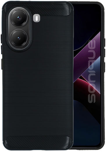 Silicone Case Sonique Carbon Brushed Xiaomi Poco X7 Pro 5g Black