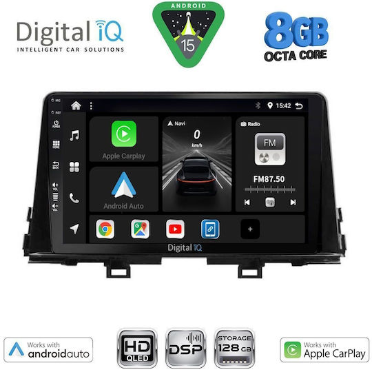 Digital IQ Ηχοσύστημα Αυτοκινήτου για Kia Picanto 2021+ (Bluetooth/USB/WiFi/GPS/Apple-Carplay/Android-Auto) με Οθόνη Αφής 9"