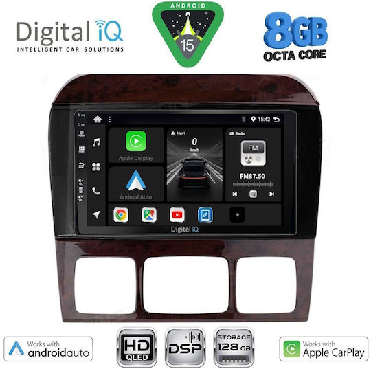 Digital IQ Car Audio System for Mercedes-Benz S Class 1998-2005 Bluetooth USB WiFi GPS Apple CarPlay Android Auto with 9" Touch Screen