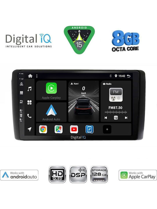 Digital IQ Car Audio System for Nissan Leaf 2009-2017 Bluetooth USB WiFi GPS Apple CarPlay Android Auto with 9" Touch Screen