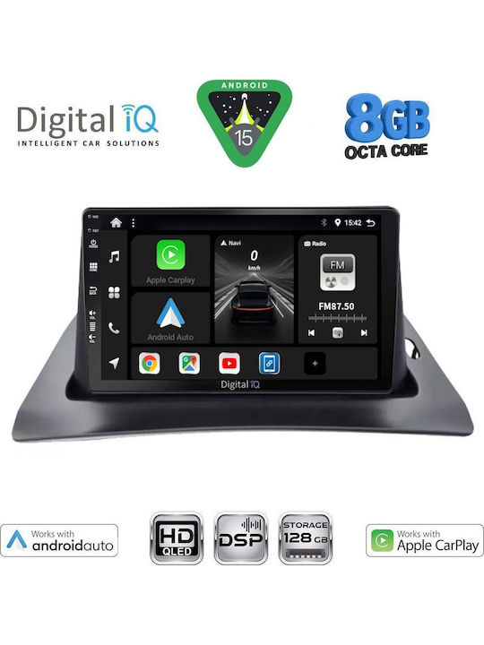 Digital IQ Car Audio System for Renault Kangoo 2010-2021 Bluetooth USB WiFi GPS Apple CarPlay Android Auto with 9" Touch Screen
