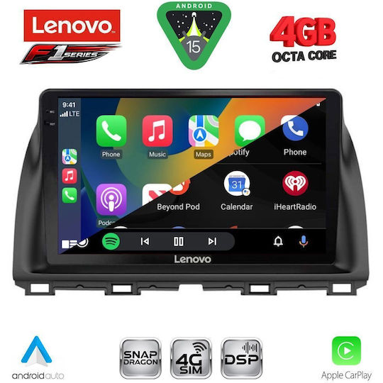 Lenovo Ηχοσύστημα Αυτοκινήτου για Mazda CX-5 2013-2017 (Bluetooth/USB/WiFi/GPS/Apple-Carplay/Android-Auto) με Οθόνη Αφής 10"