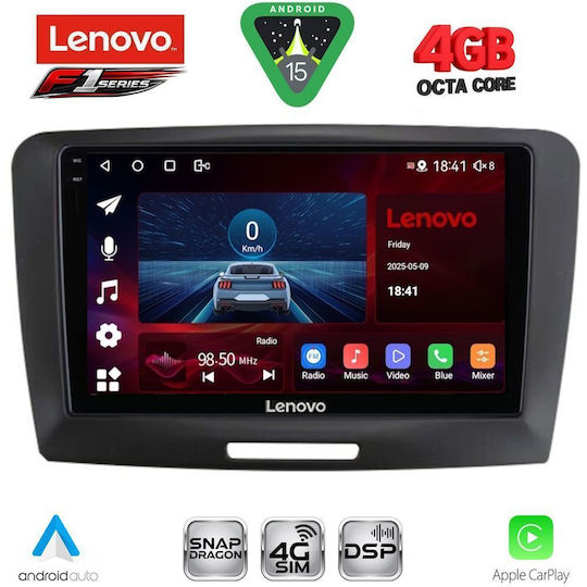 Lenovo Ηχοσύστημα Αυτοκινήτου για Skoda Superb 2008-2015 (Bluetooth/USB/WiFi/GPS/Apple-Carplay/Android-Auto) με Οθόνη Αφής 9"