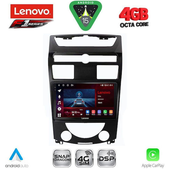 Lenovo Ηχοσύστημα Αυτοκινήτου για Ssangyong Rexton 2006-2015 (Bluetooth/USB/WiFi/GPS/Apple-Carplay/Android-Auto) με Οθόνη Αφής 10"