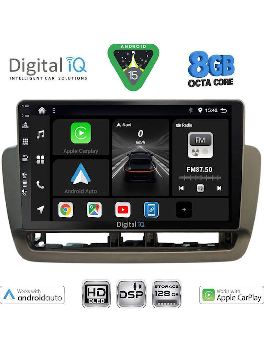 Digital IQ Car Audio System for Seat Ibiza 2012-2015 (Bluetooth/USB/WiFi/GPS/Apple CarPlay/Android Auto) with 9" Touch Screen