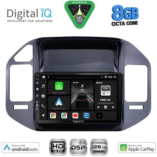 Digital IQ Ηχοσύστημα Αυτοκινήτου για Mitsubishi Pajero 1999-2006 (Bluetooth/USB/WiFi/GPS/Apple-Carplay/Android-Auto) με Οθόνη Αφής 9"