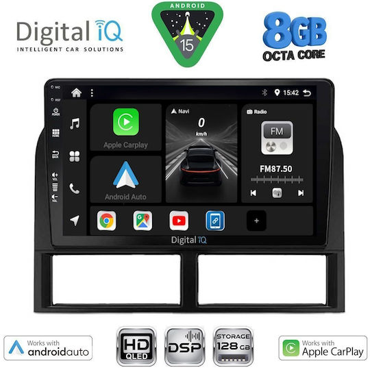 Digital IQ Ηχοσύστημα Αυτοκινήτου για Jeep Grand Cherokee 1999-2004 (Bluetooth/USB/WiFi/GPS/Apple-Carplay/Android-Auto) με Οθόνη Αφής 9"