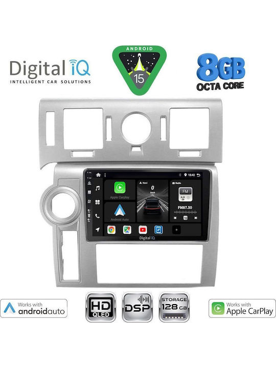 Digital IQ Car Audio System Hummer H2 2008-2009 Bluetooth USB WiFi GPS Apple CarPlay Android Auto with 9" Touch Screen