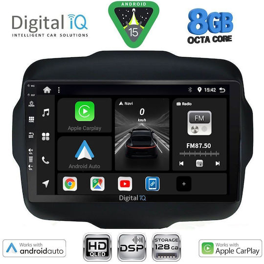 Digital IQ Car Audio System for Jeep Renegade 2014+ with Touch Screen 9" Digital IQ BXF 7290 CPAA