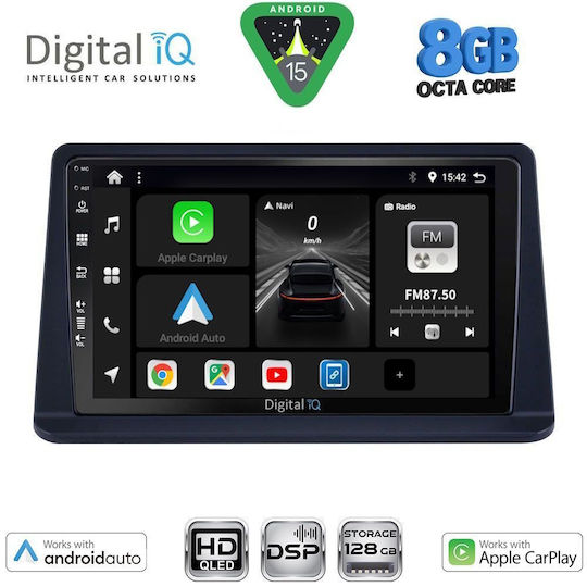 Digital IQ Car Audio System for Mitsubishi Pajero 1999-2006 Bluetooth USB WiFi GPS Apple CarPlay Android Auto with 9" Touch Screen