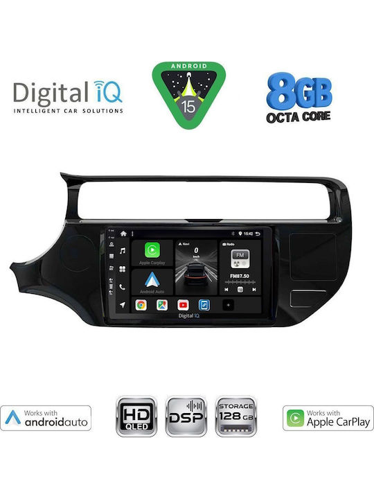 Digital IQ Car Audio System for Kia Rio 2015-2018 Bluetooth USB WiFi GPS Apple CarPlay Android Auto with 9" Touch Screen