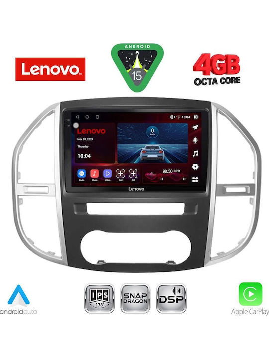 Lenovo Car Audio System for Mercedes-Benz Vito / Viano 2015 Bluetooth USB WiFi GPS Apple CarPlay Android Auto with 10" Touch Screen