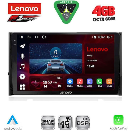 Lenovo Car Audio System for Skoda Karoq Kodiaq 2016 Bluetooth USB Wi-Fi GPS Apple CarPlay Android Auto with 10-Inch Touch Screen LENOVO SSQ 9584 CPA