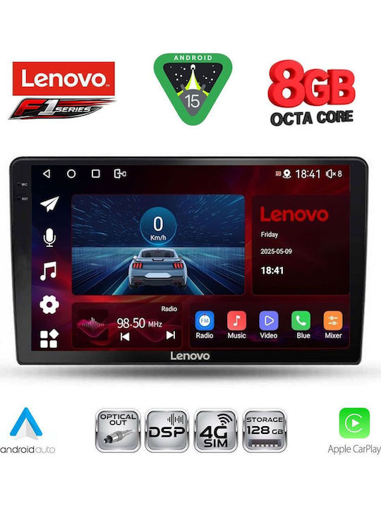Lenovo Car Audio System for Toyota Auris 2007-2012 Bluetooth USB WiFi GPS Apple CarPlay Android Auto with 9" Touch Screen