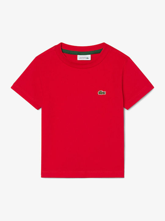 Lacoste Παιδικό T-shirt Red