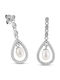 Themelidis Jewels Ohrringe Hängend aus Silber mit Steinen und Perlen